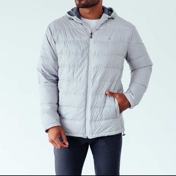 Linksoul Down Mens Kirkwall Black Hoodie Jacket Twilight Jacket Sz Small Golf - Picture 12 of 12